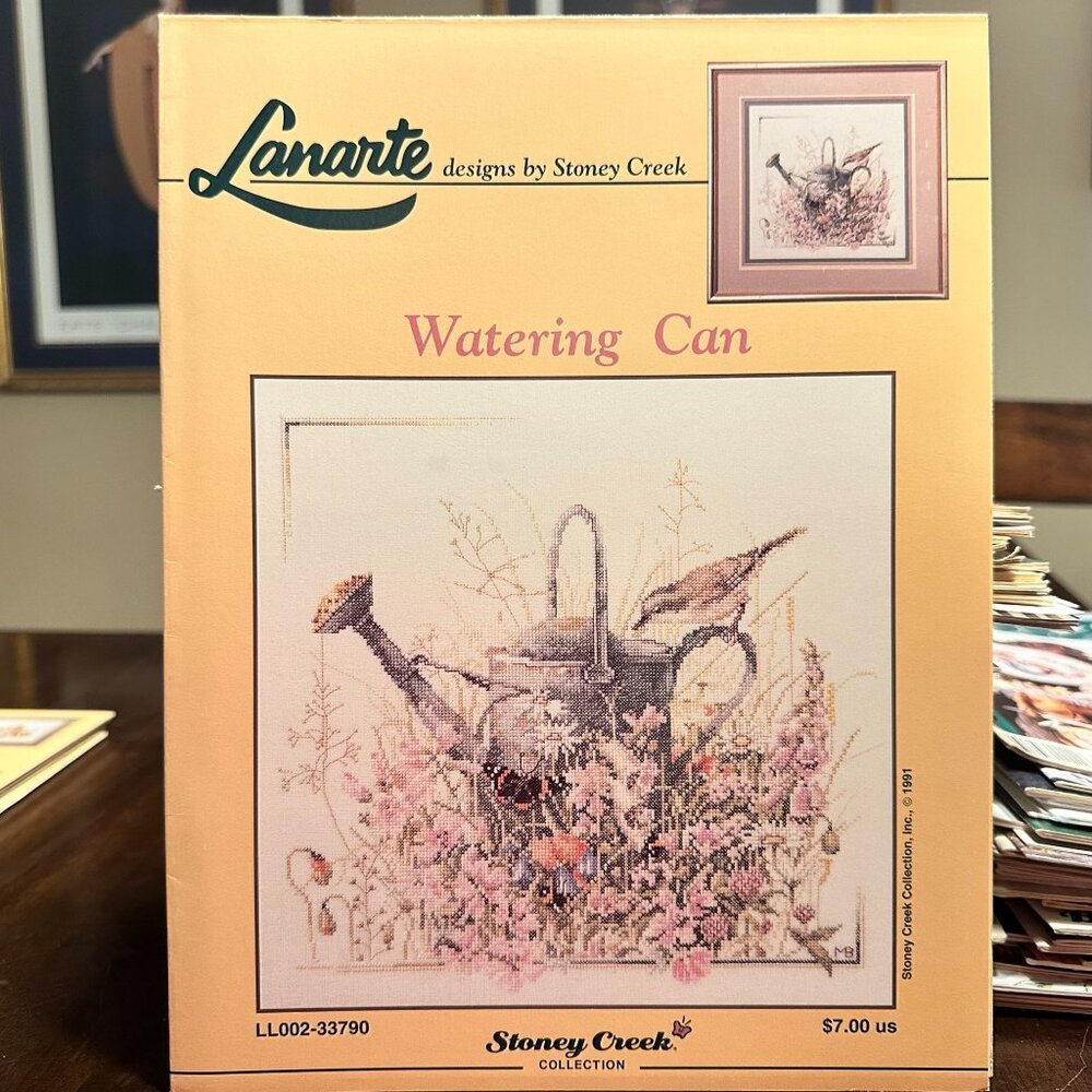 Lanarte Stoney Creek Watering Can Cross Stitch Pattern LL002-33790